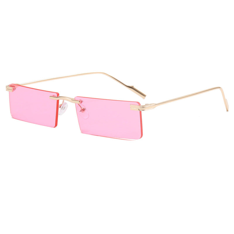 Damer Elegant Rektangulær Solbrille med Elegant Metallramme Skanto