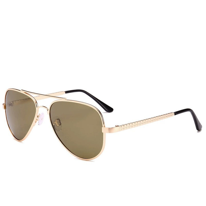 Herre Pilot Solbriller med UV-beskyttelse og trendy metallsving hengsel Skanto