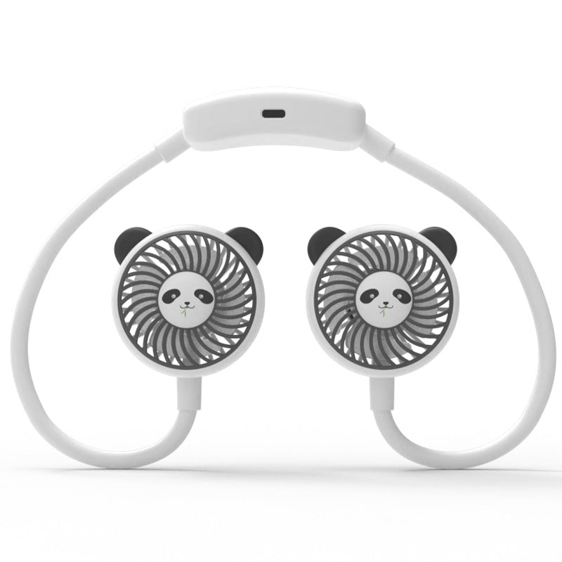 Unisex Bærbar Mini-vifteen med morsom panda-design Skanto