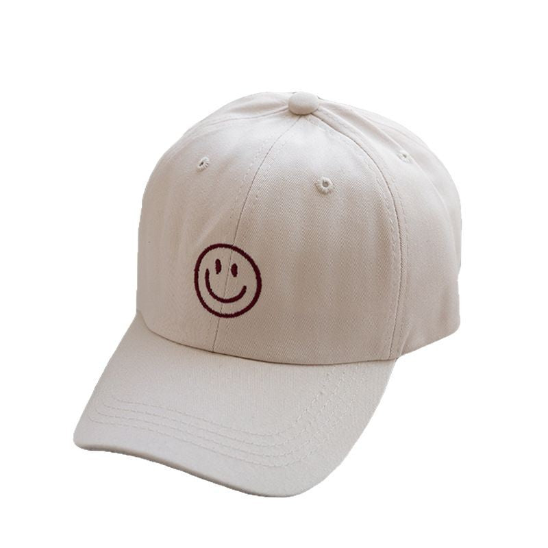 Kvinnenes justerbare smil brodert caps Skanto
