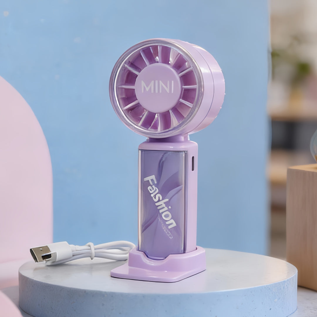 Dame Bærbar USB Håndvifte med ergonomisk grep Skanto