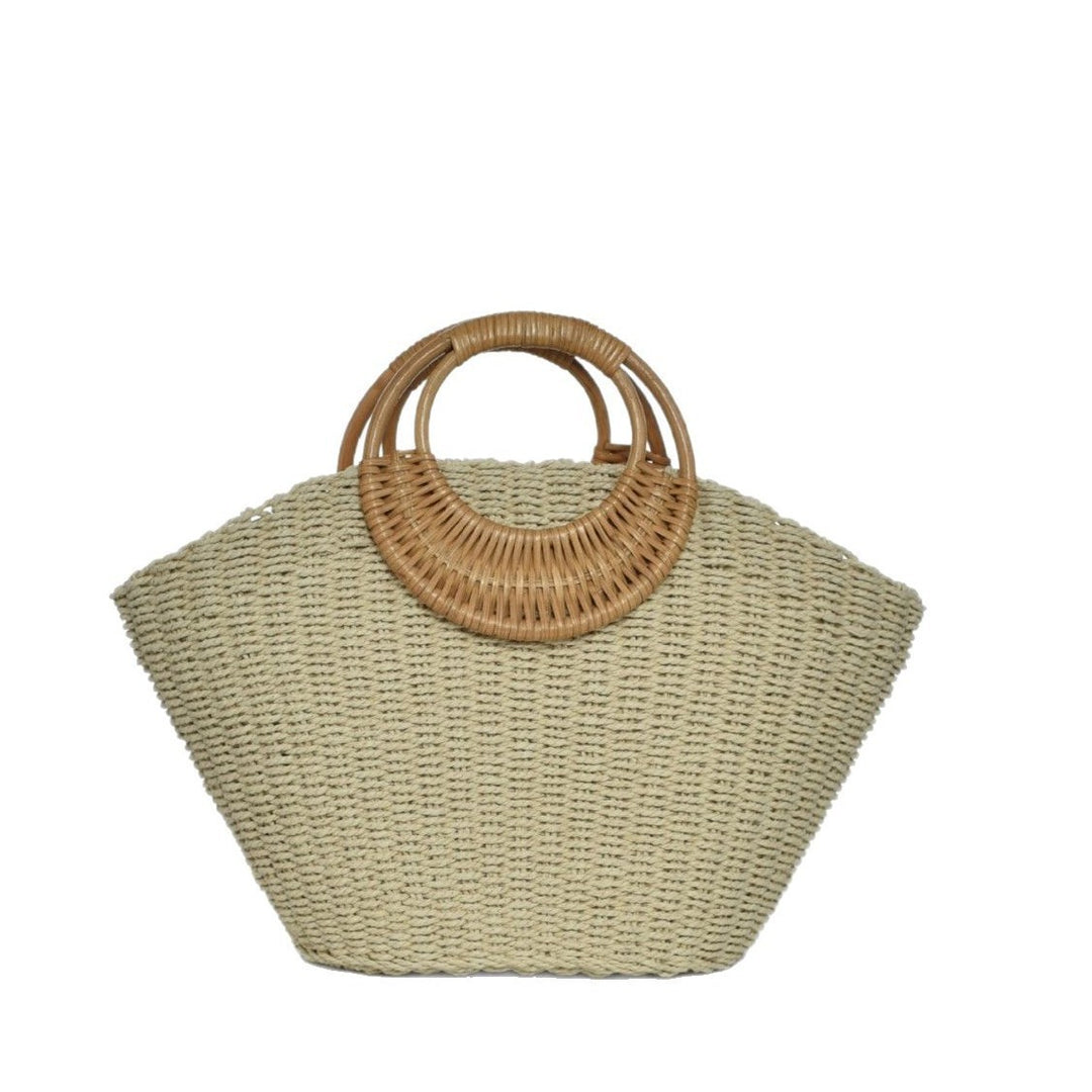 Håndlaget rattanveske Skanto