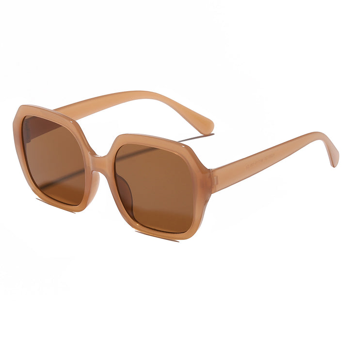 Dame oversized solbriller med innovativ ramme Skanto