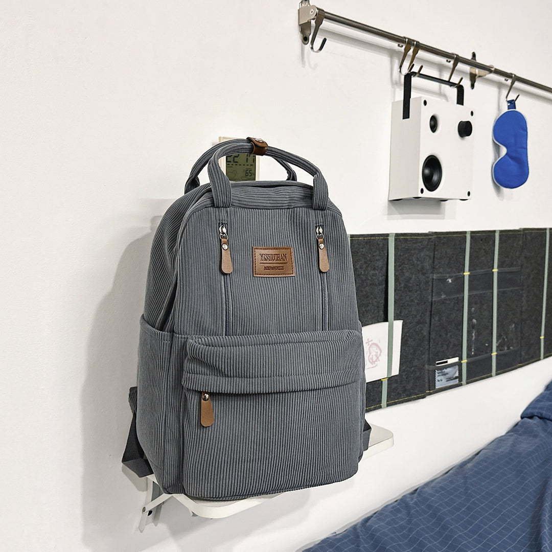 Cordfløyel Skole Ryggsekk