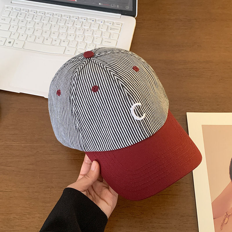 Herre Stripete Fritids Bomull Baseball Caps Skanto