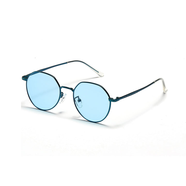 Dame rund brille med filigran metallramme Skanto