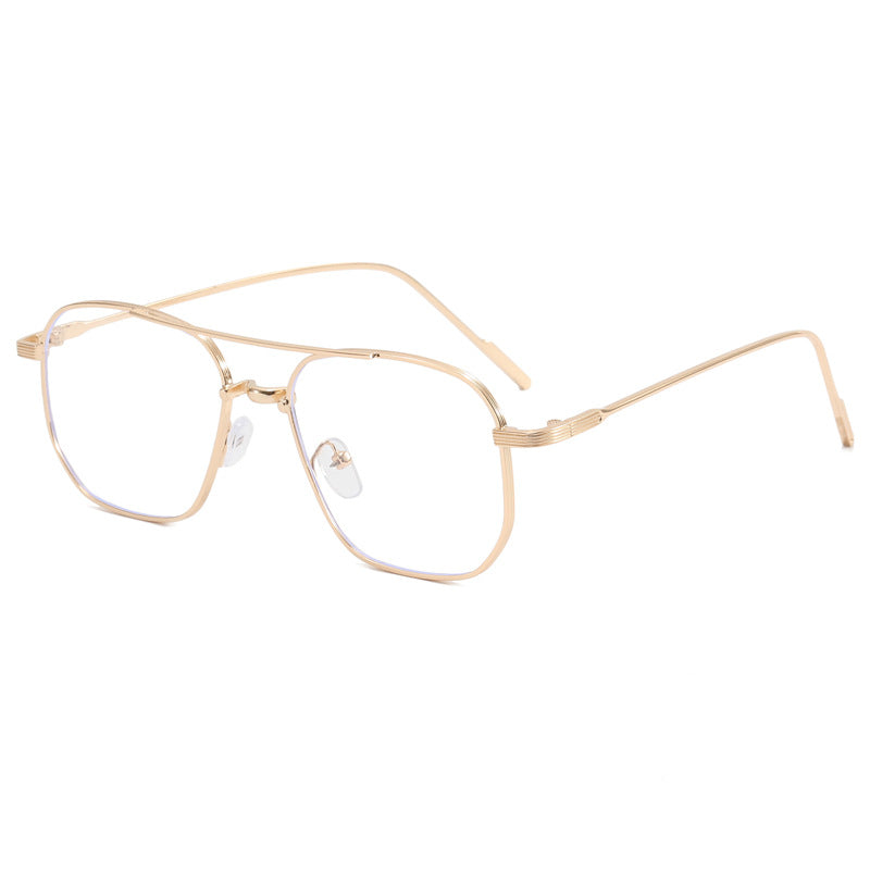 Dame moteriktig geometrisk brille med elegant metallramme Skanto
