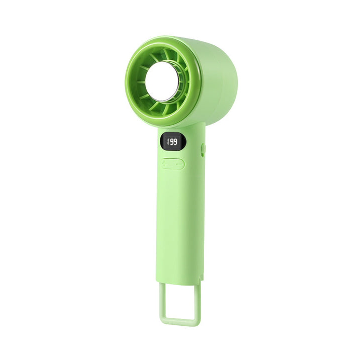Unisex Bærbar Håndvifte med digital hastighetsmåler og ergonomisk design Skanto