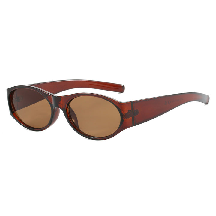 Dame motesolbrille med elegant, oval design og UV-beskyttelse Skanto