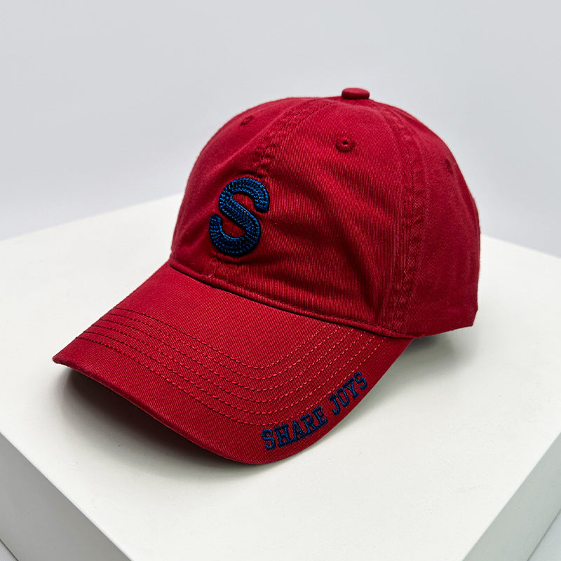 Herre Casual Bomull Slitt Caps Skanto