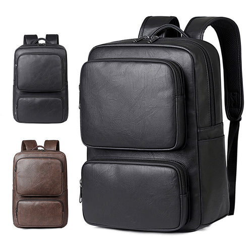 Business Backpack with High-Quality Faux Leather and Ergonomic Straps Skanto