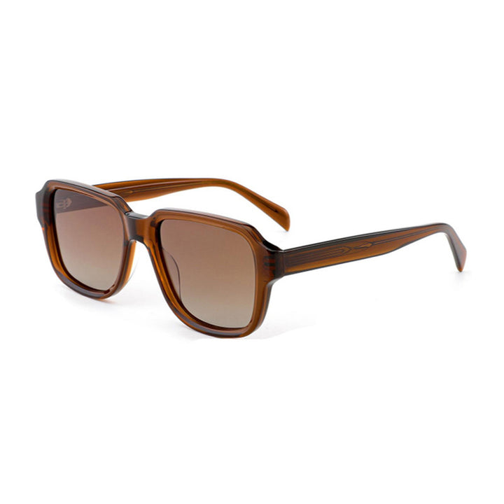 Dame kvadratisk solbrille med moderne mønster Skanto