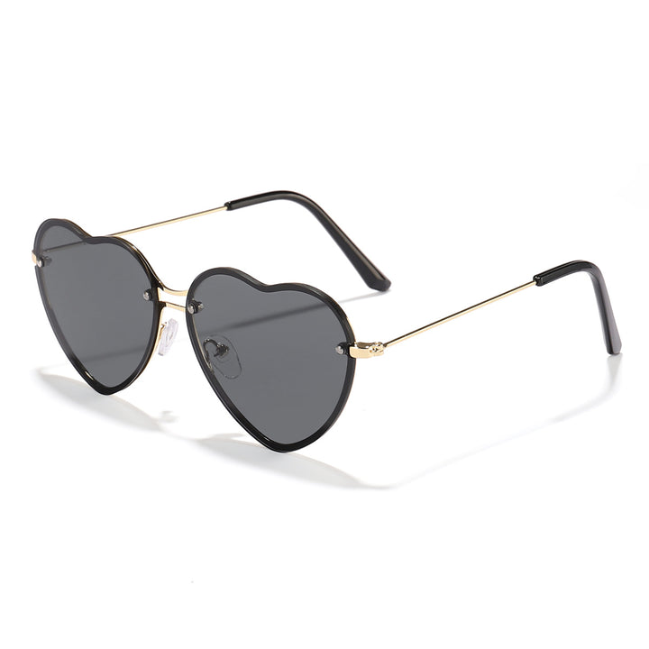 Dame hjerteformet solbrille med stilige linser Skanto