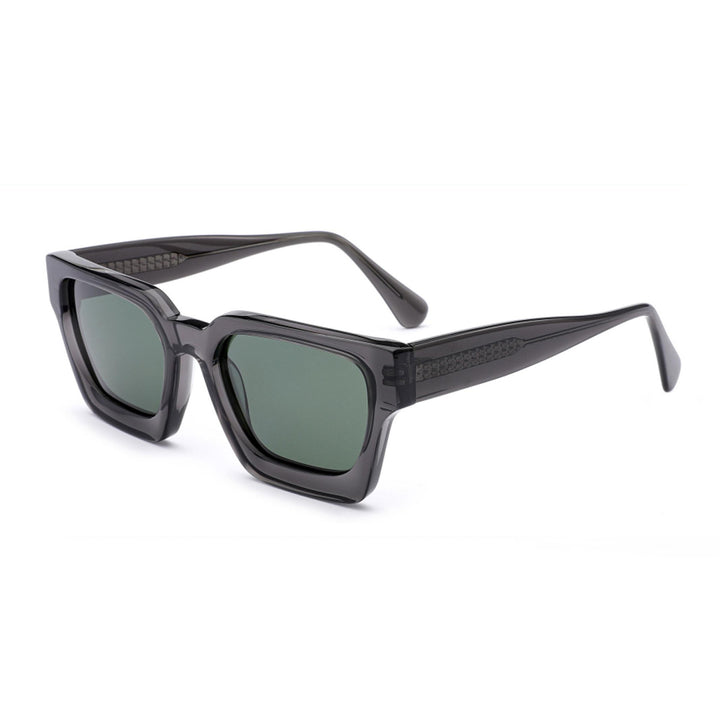 Dame firkantet solbrille med innovativ ram og polariserte glass Skanto