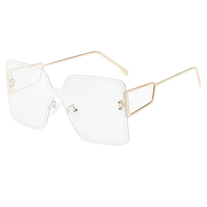 Dame oversized Geometrisk Solbrille Skanto