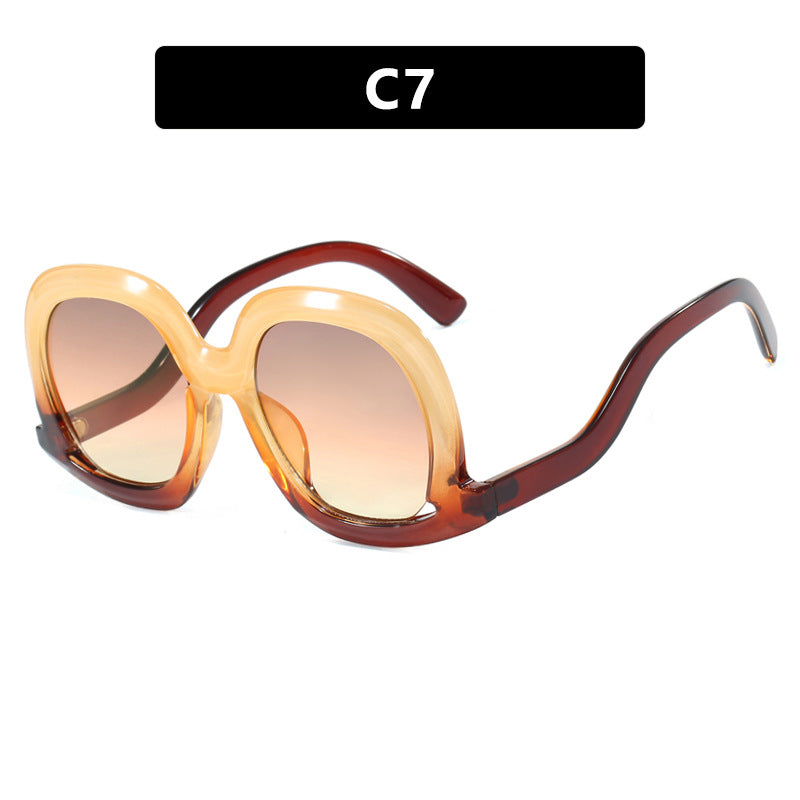 Dame oversized solbrille med moderne design Skanto