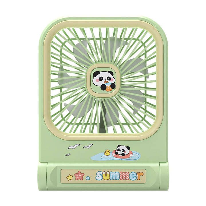 Kvinners bærbare mini skrivebordsfan i panda-design Skanto