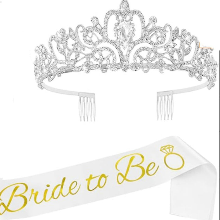 Damer Elegant Tiara med Personalisert Belte Skanto