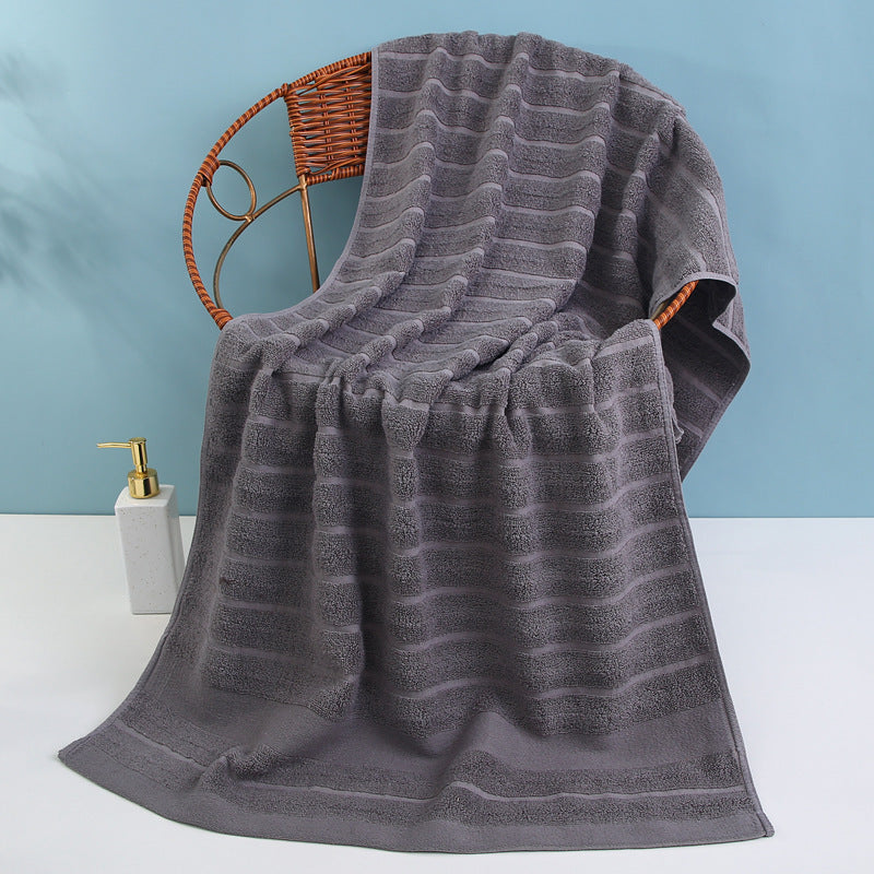 Luksus frottéhåndkle med elegant stripemønster Skanto