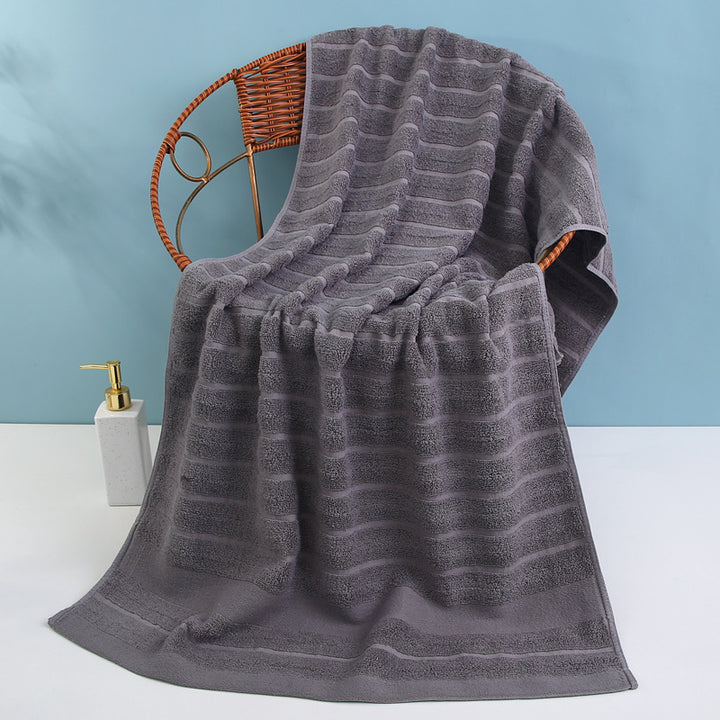 Luksus frottéhåndkle med elegant stripemønster Skanto