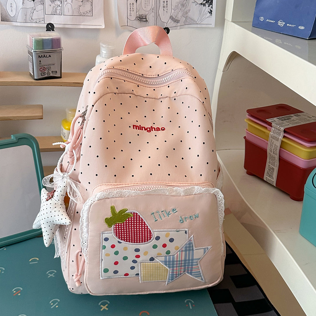 Brodert Karakterdesign Skole Rygsekk