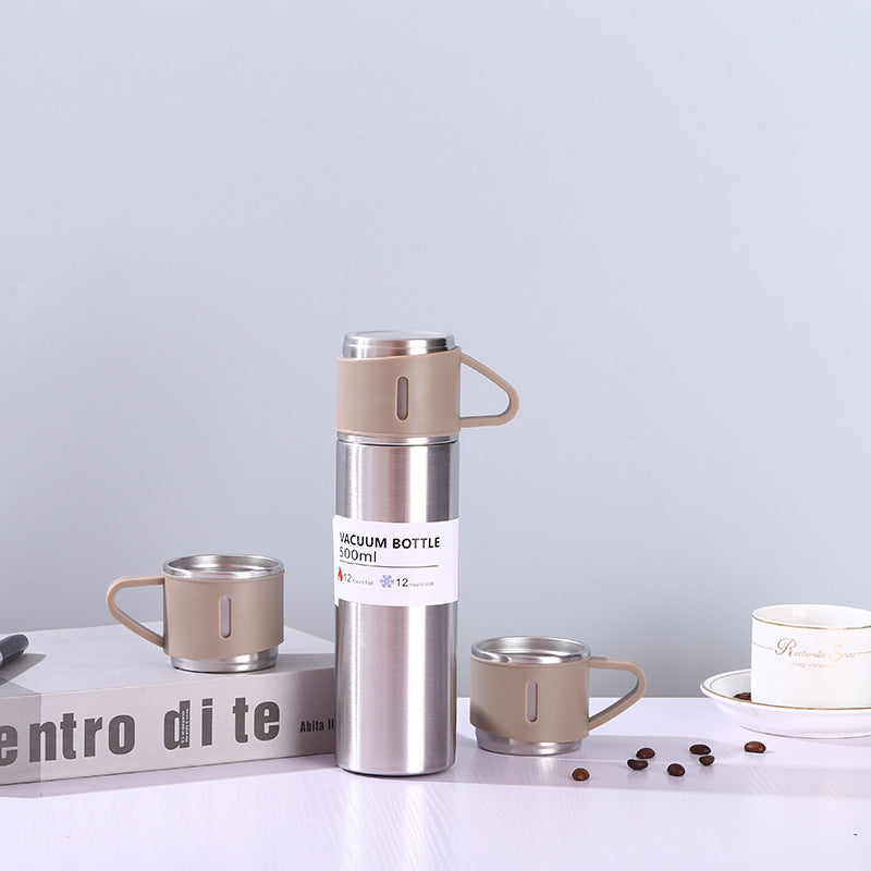 Dame Thermosett med kaffekopper og isolasjonsflaske Skanto