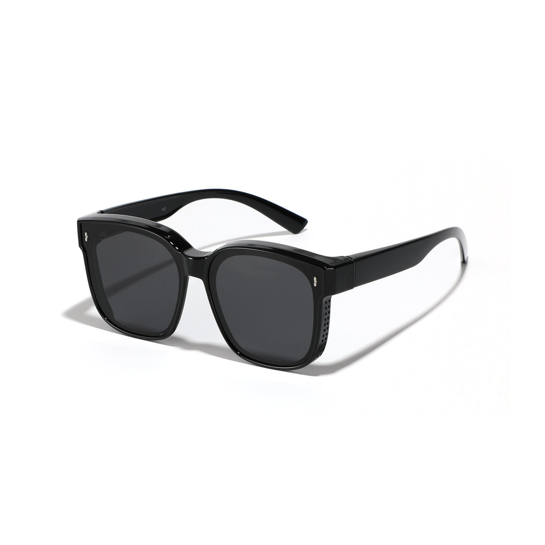 Damer firkantet solbrille med moderne, høyglanset ramme og UV-beskyttelse Skanto