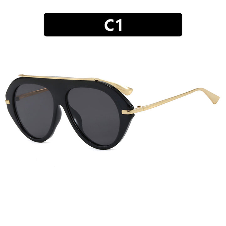 Dame solbrille i elegant heksagon-design Skanto