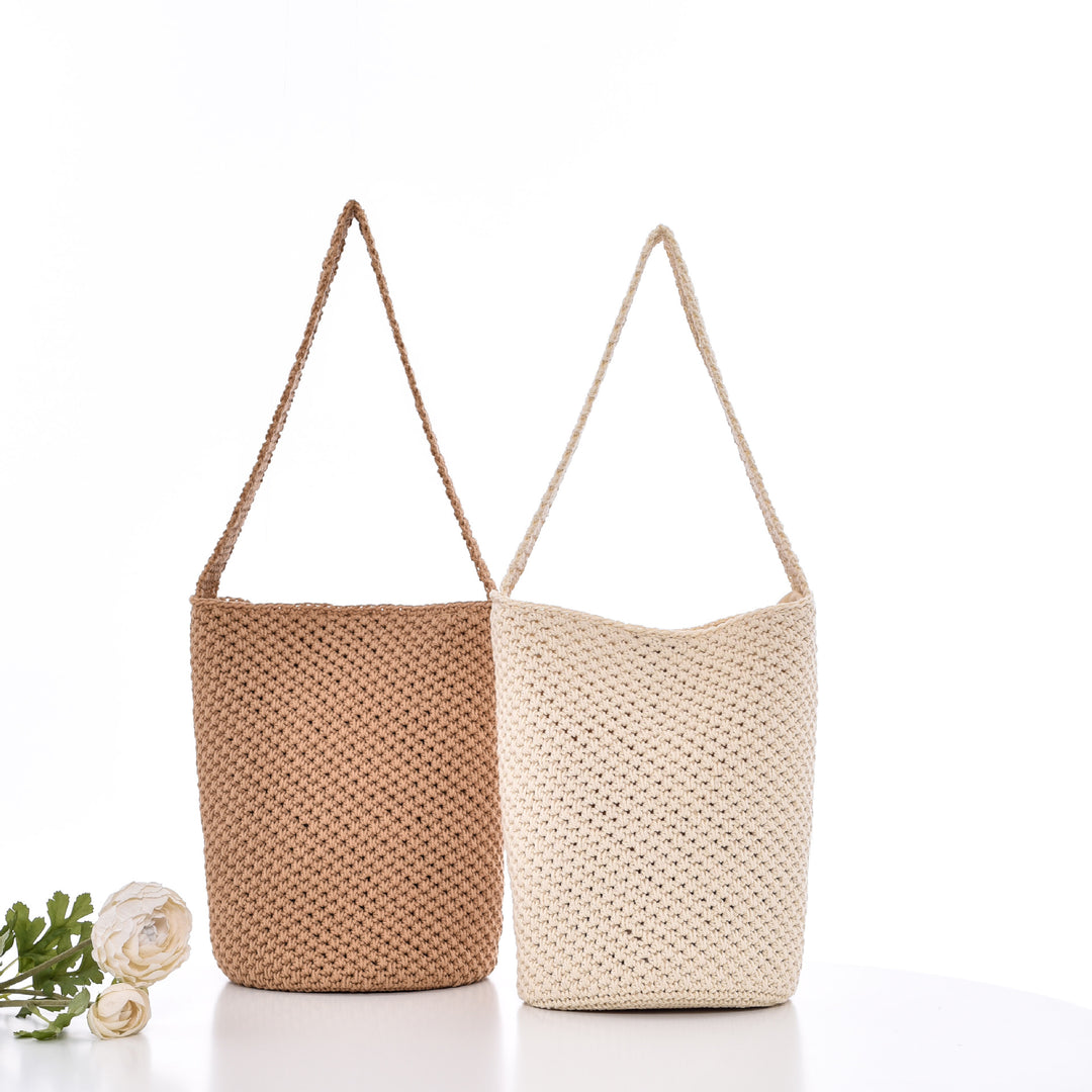 Heklet handleveske i minimalistisk design Skanto