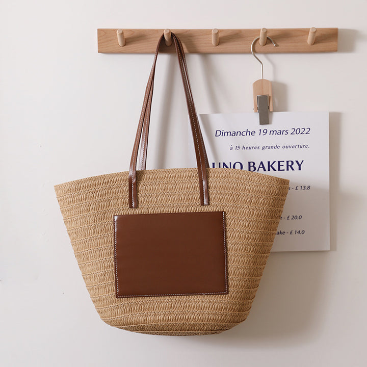 Elegant bæretaske med stilige lærdetaljer Skanto