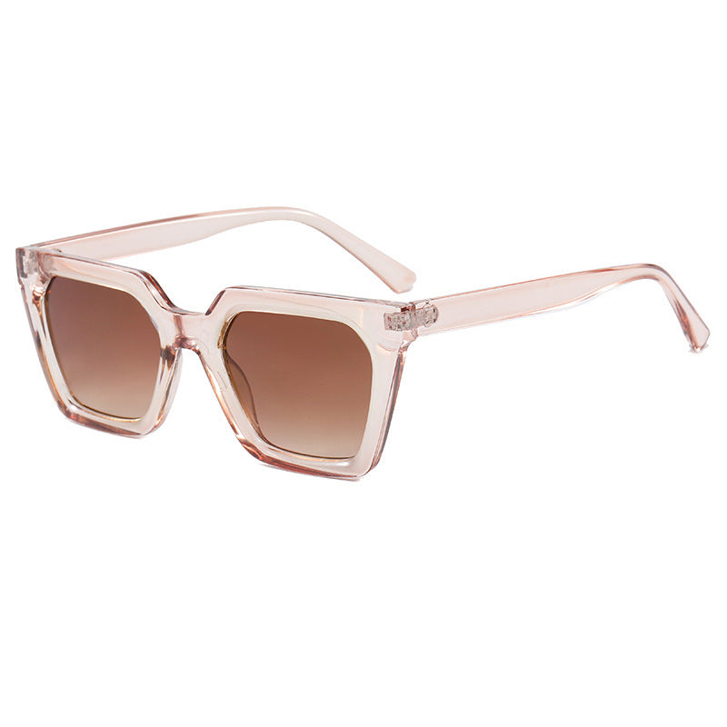 Dame geometrisk solbrille i luksuriøs acetatramme Skanto