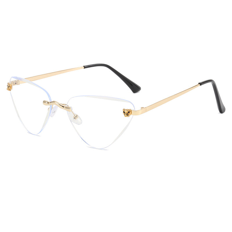 Dame Cat-Eye Solbriller med elegant metallramme Skanto