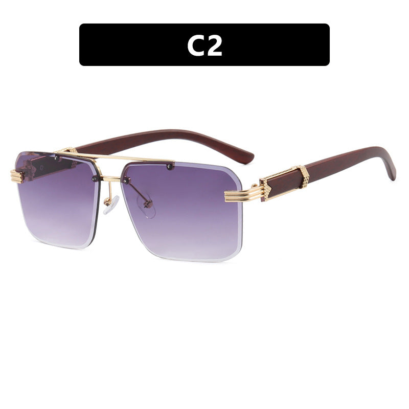 Damer geometrisk oversized solbrille med trendy design og luksuriøse detaljer Skanto