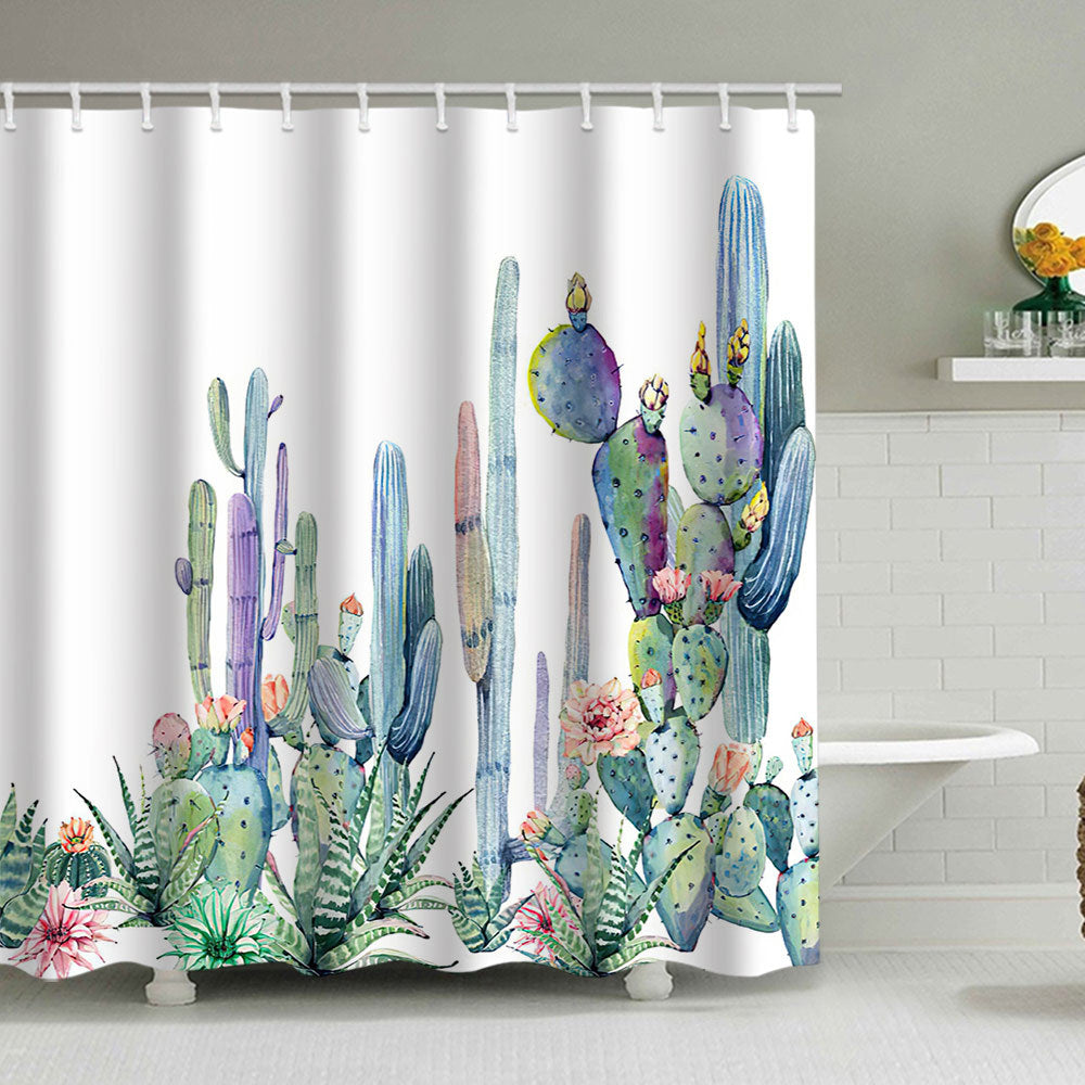 Cactus Garden-tema Duschgardin Skanto