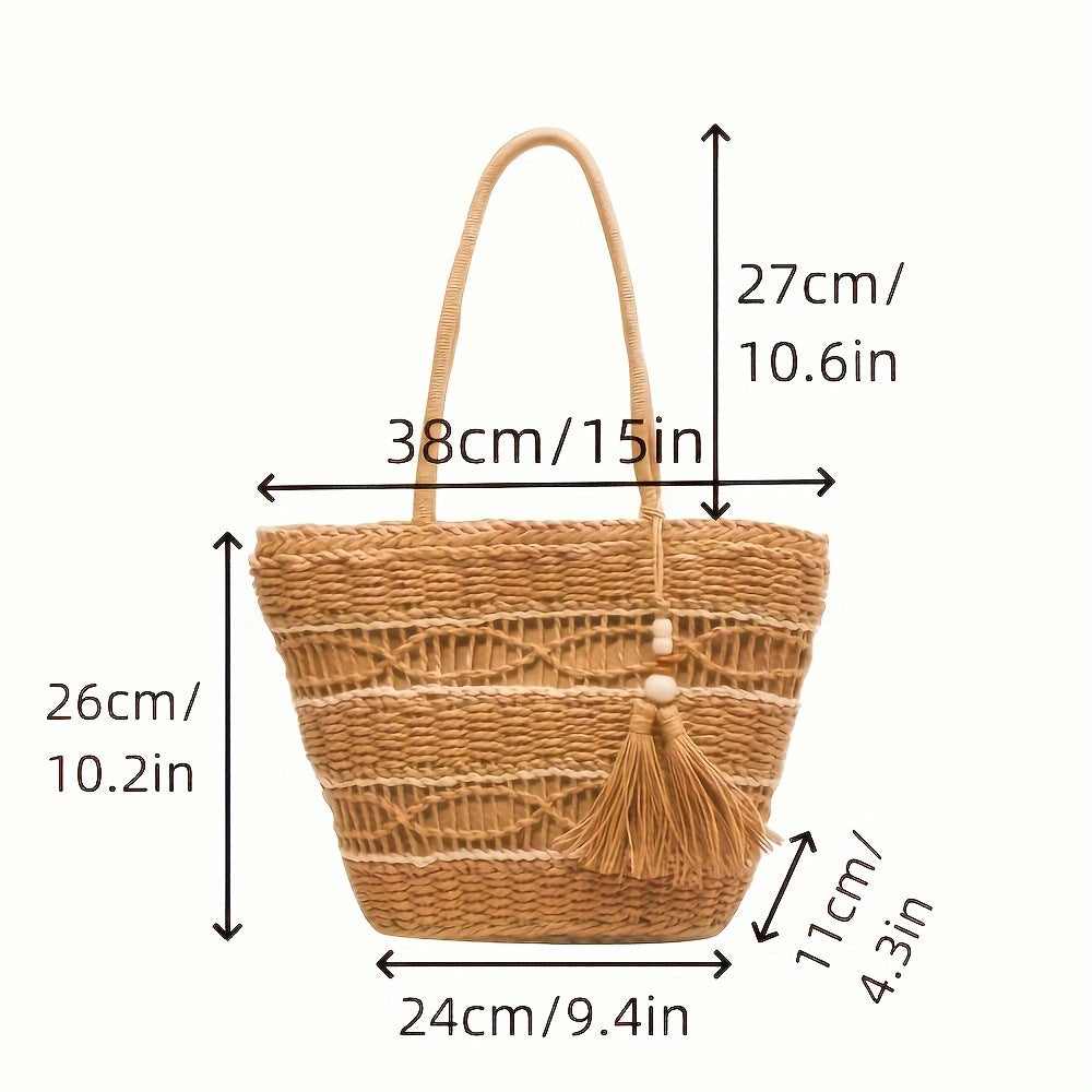 Stilig og romslig makramee bag Skanto
