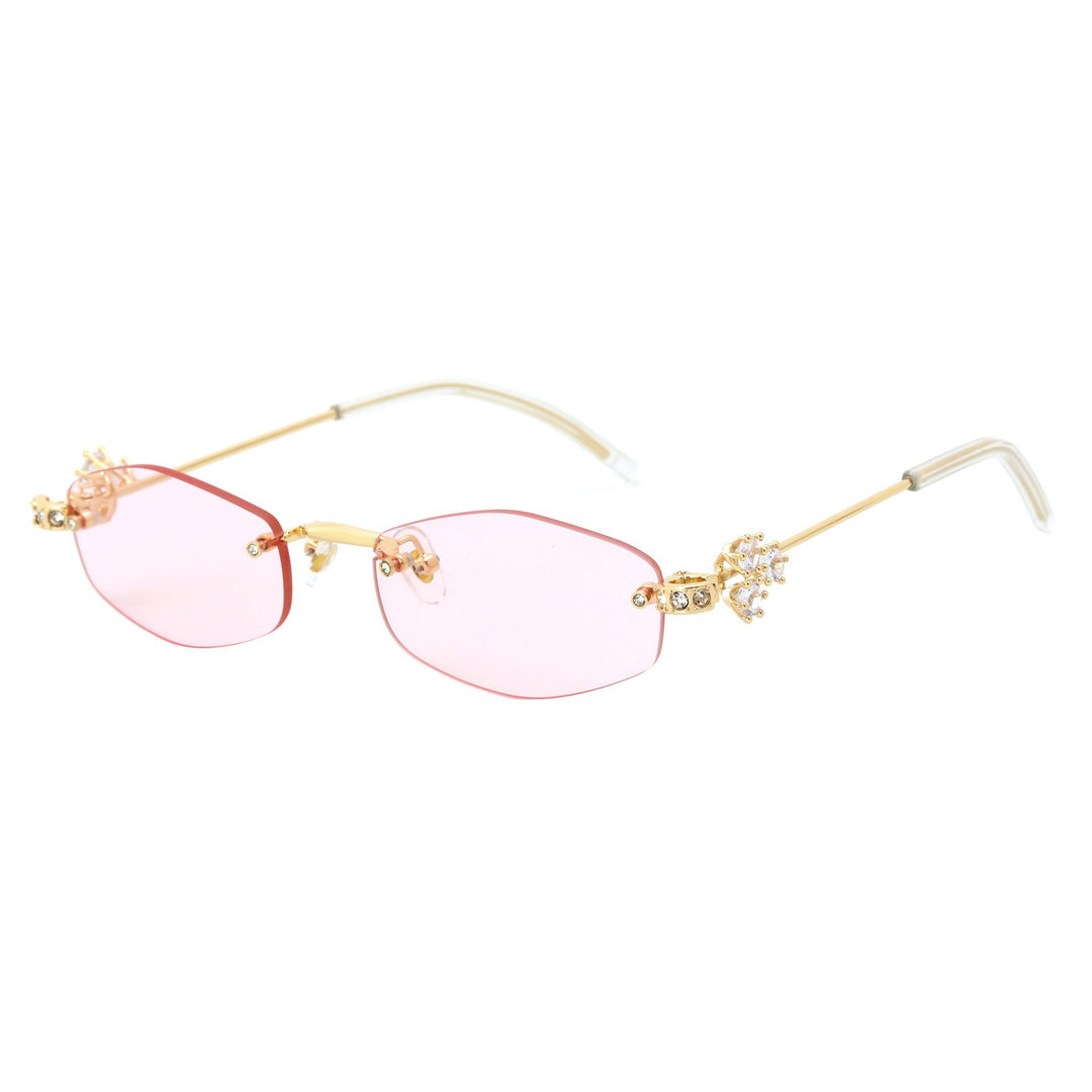 Dame Designer-solbrille med luksuriøse dekorasjoner Skanto