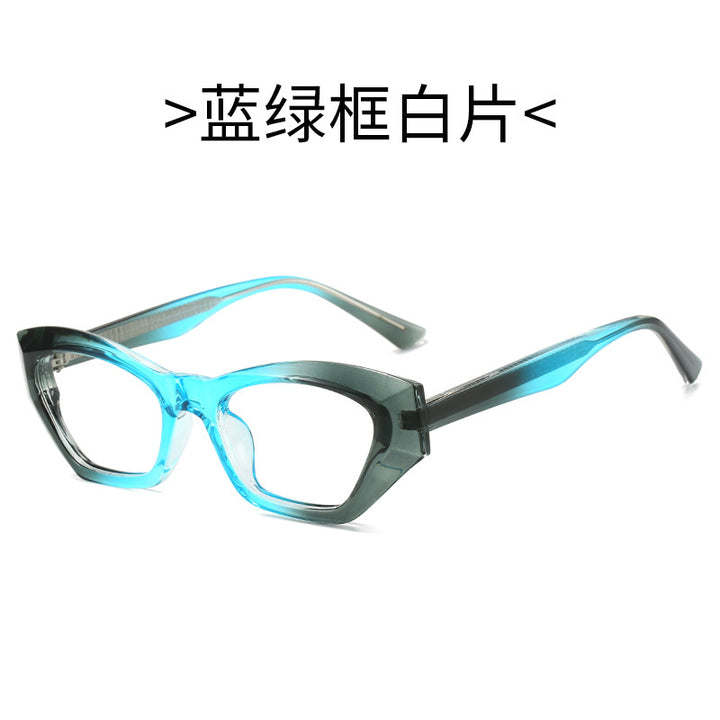 Damer Cat Eye solbriller med moderne transparente detaljer Skanto