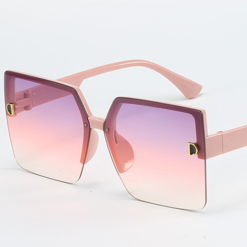 Damer oversized solbrille med høy kvalitet gradient Skanto