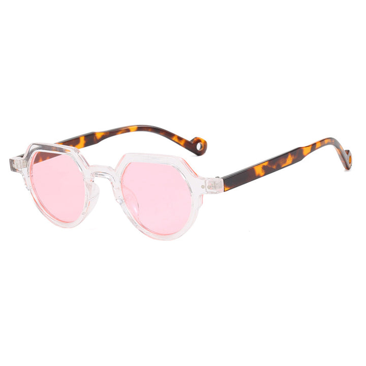 Dame geometrisk solbrille med beskyttende UV-filter og robust ramme Skanto