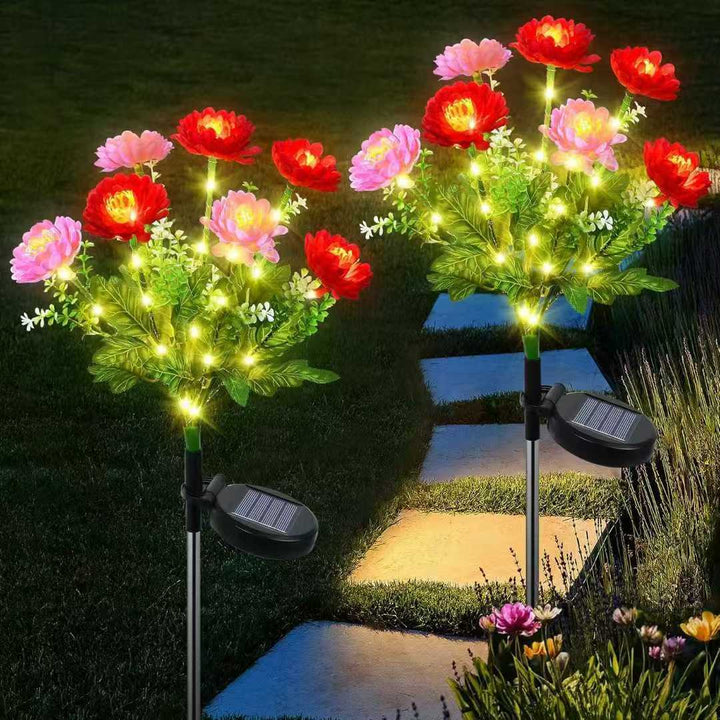 Solar Hagepæl Kunst Blomst LED Sti Dekor Skanto