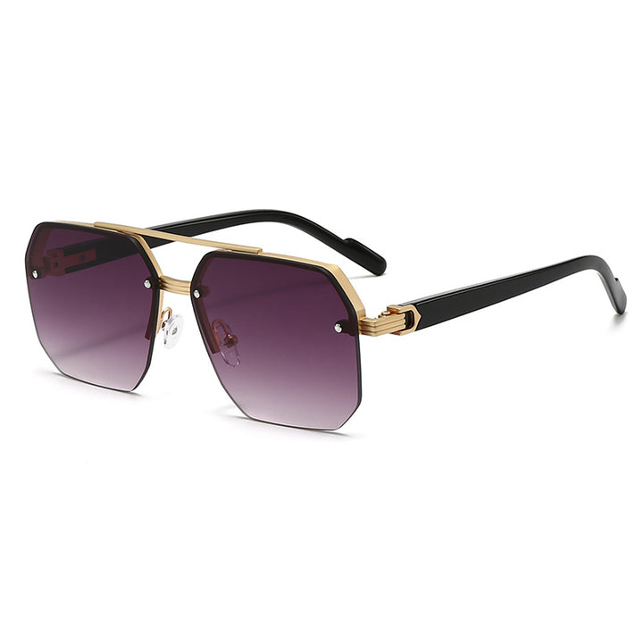 Dame moteriktig solbrille i trendy sekskant-design Skanto