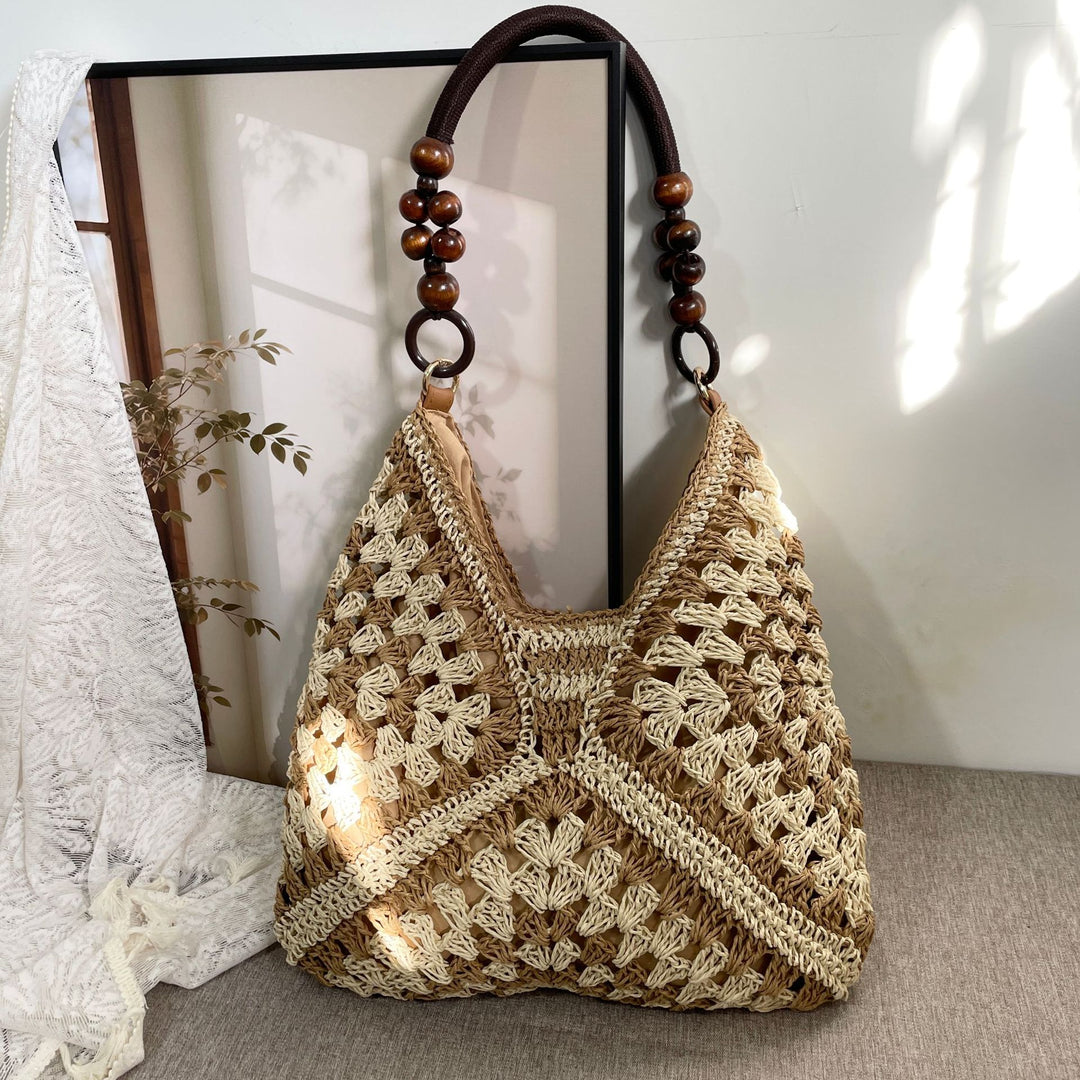 Håndknyttet bærenett i boho-stil Skanto