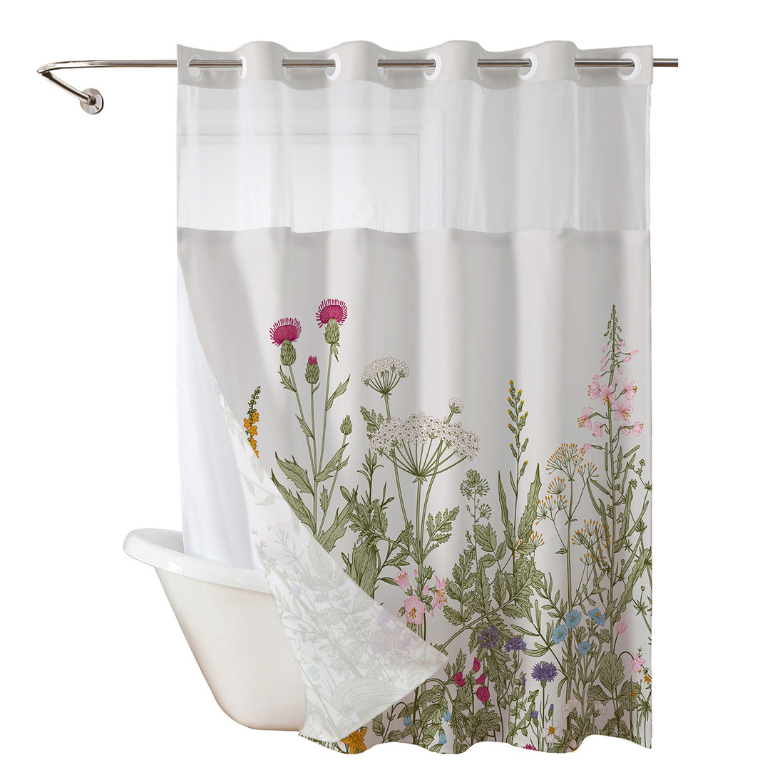 Elegant Floral Print Dusjforheng Skanto