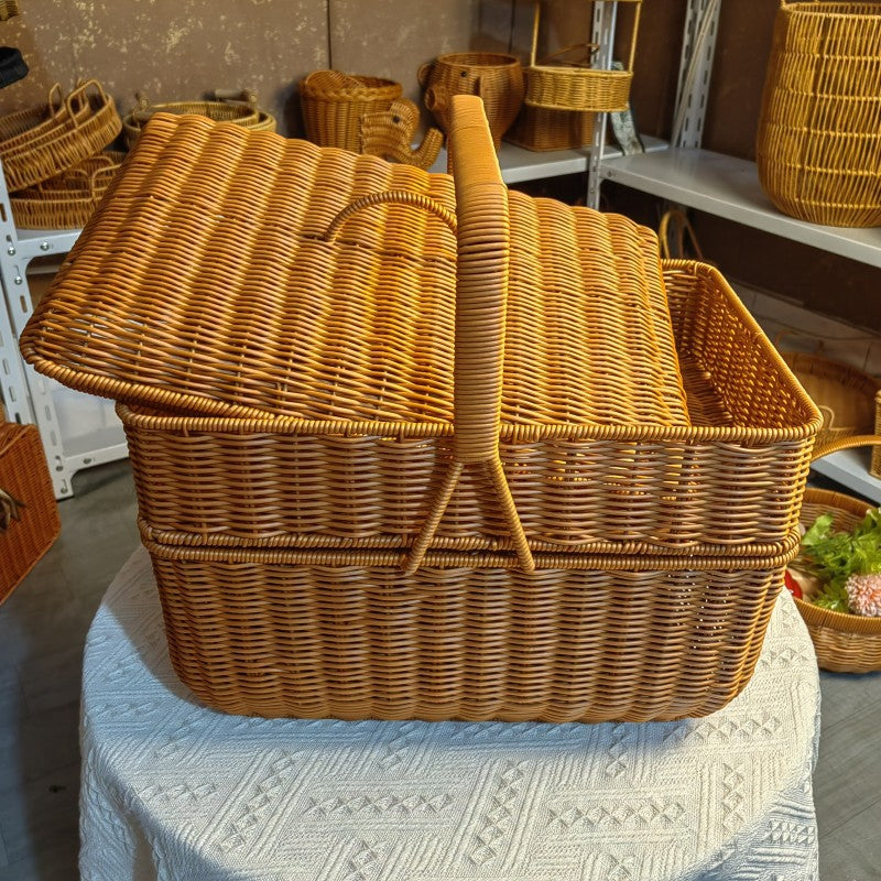 Damer Vintage Oppbevaringskurv med to rom Skanto
