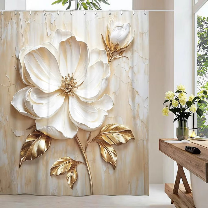 Blomsterpryntet Dusjforheng Skanto