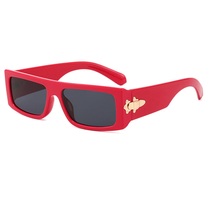 Dame moteriktig oversized solbrille med innovativt design Skanto