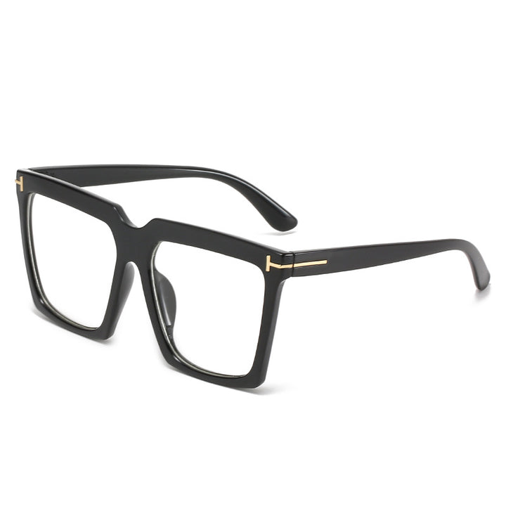 Dame oversized firkantet solbrille med luksuriøse aksenter Skanto