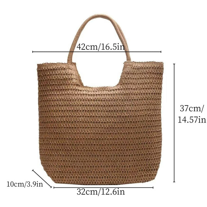 Strukturert makramee shopper Skanto
