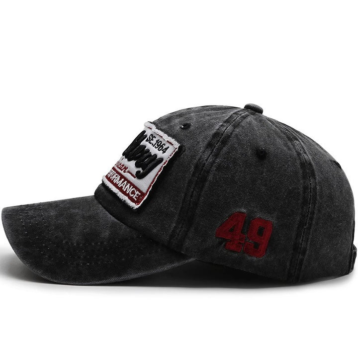Herre Vintage-inspirert Brodert Casual Caps Skanto