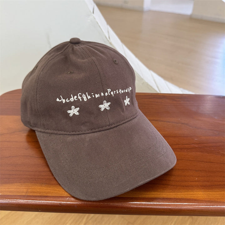 Kvinnenes Uformelle Broderte Bomulls Baseballcaps Skanto